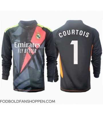 Real Madrid Thibaut Courtois #1 Målmand Udebanetrøje 2024-25 Langærmet
